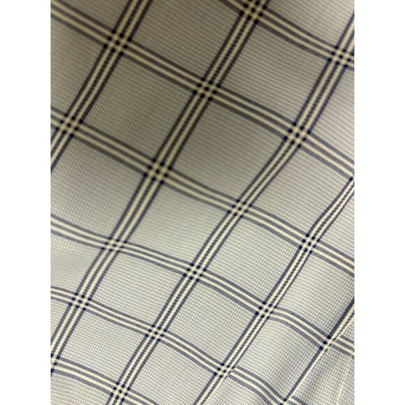 Calibrate Men’s Blue Plaid Dress Shirt – Trim Fit / Non-Iron Stretch - Picture 9 of 16